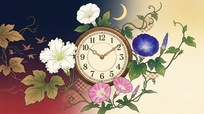 四つの花時計、紛れあり