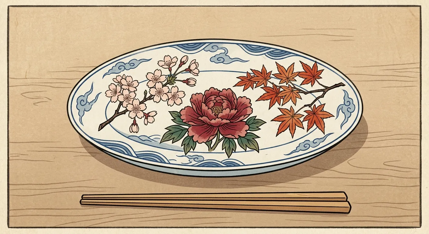 借り花の皿