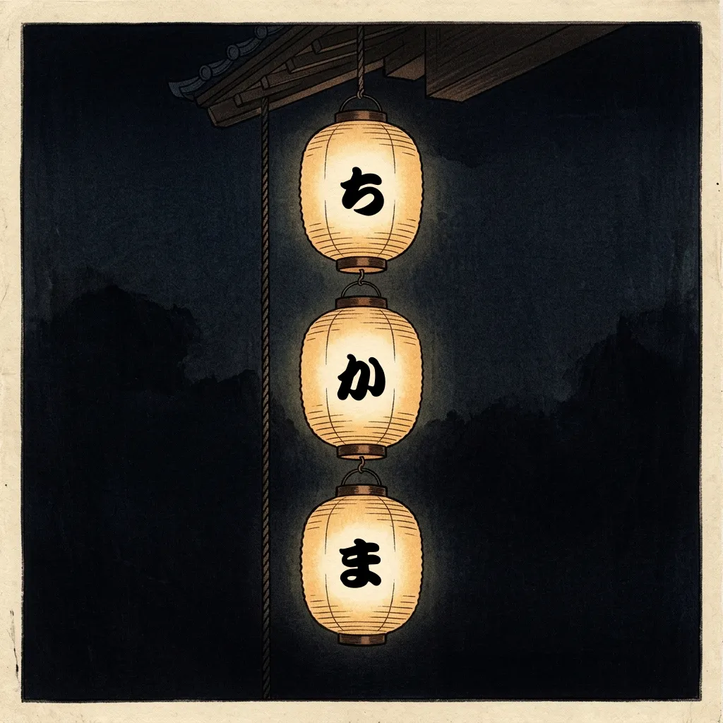軒三灯・秋の夜